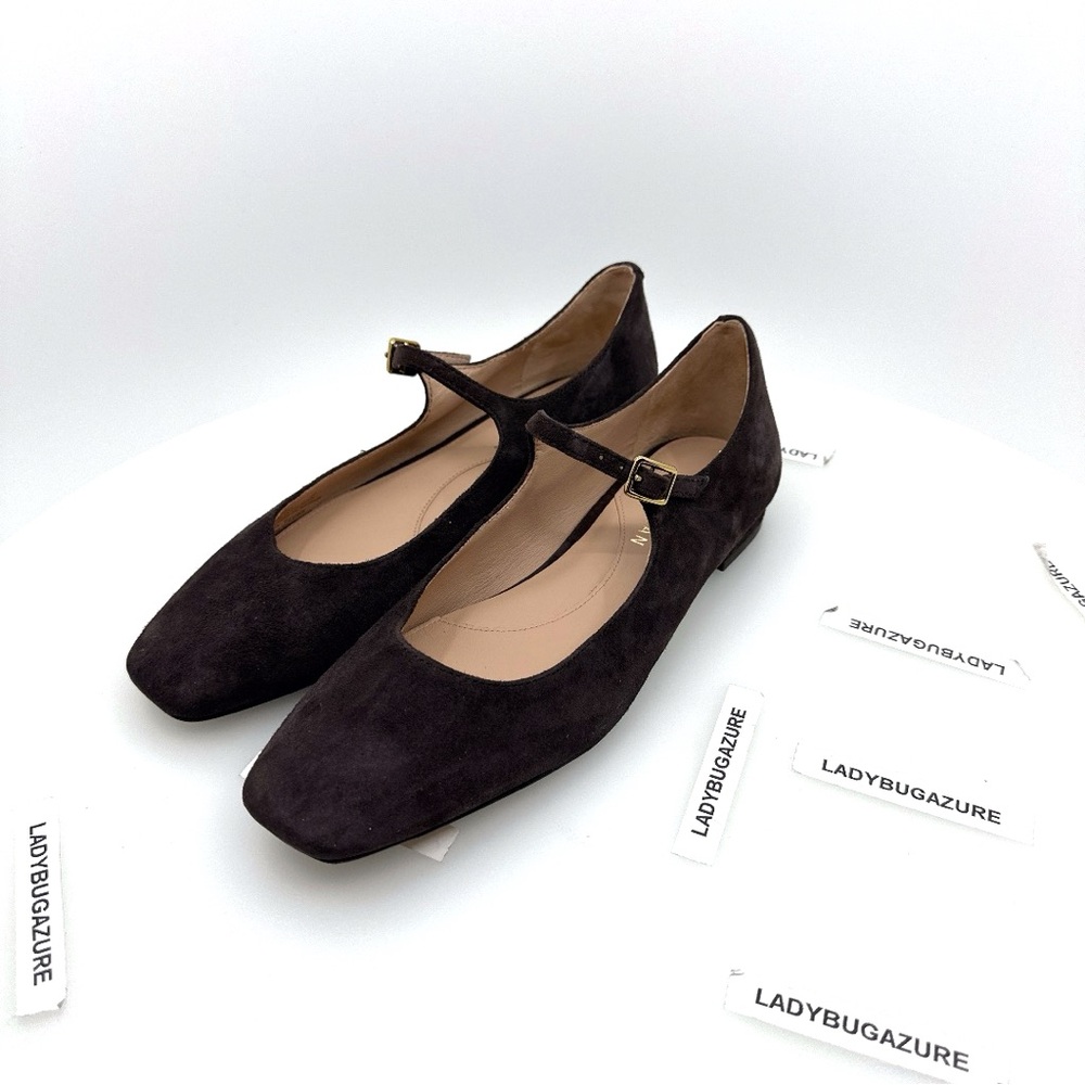 Cole Haan Women’s Brown Suede Mary Jane Flats - Picture 3 of 9